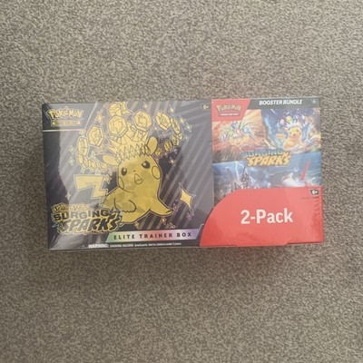 Pokemon TCG | Surging Sparks ETB & Booster Bundle | Costco 2 Pack | 