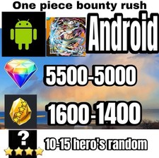 One Piece Bounty Rush barba bianca +5500+ gemme 1600+ frammenti Android globale