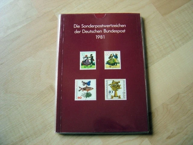 BRD Bund Jahrbuch 1981 komplett mit allen Marken + SD = Jahreszusammenstellung - Bild 1 von 1