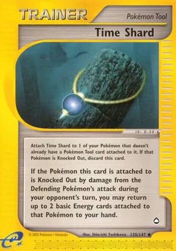 Pokemon Card - Aquapolis 135/147 - TIME SHARD (uncommon) - NM