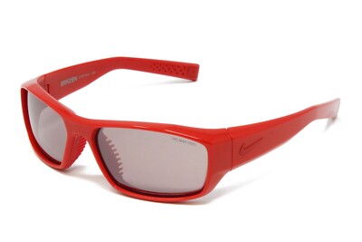 Nike Brazen EV0571 606 Crimson 60mm Mirrored Lens Wrap Sporty