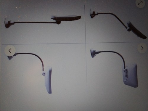 JiBen Square Flexible Gooseneck LED Lighted 10X Magnifying Makeup Mirror - Picture 2 of 3