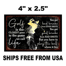 Golf Vinyl Sticker Decal Car Rambler Cup Laptop Window Wall.