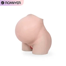 Roanyer Silicone Large Pregnant Belly With Fake Vagina Pants Costumes for CD DQ