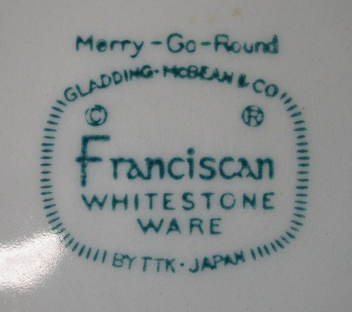Franciscan Merry Go Round Round Gravy Boat - Picture 5 of 5