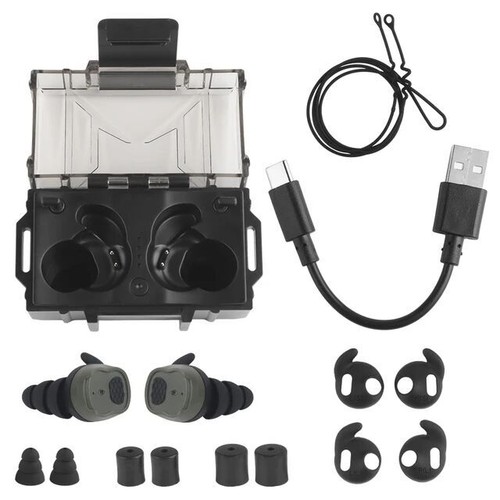 New Hunting Earbuds Bluetooth 5.3 Electronic Pickup Noise Canceling Protective - Picture 8 of 9
