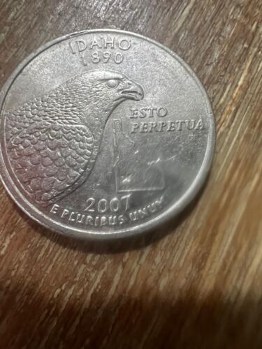 2007 P Idaho State Quarter Cent Coin From US Mint 25 Cents Esto Perpetua 1890 - Picture 2 of 2