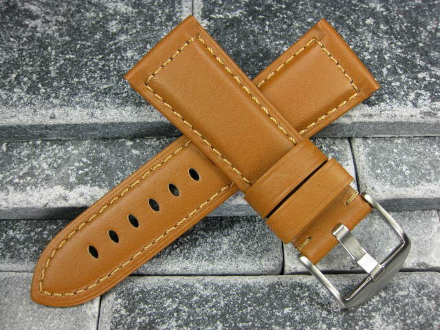Bracelet De Montre Personnalisé 26mm En Bronze - Style Skull Marron Pour Panerai / Pontvs - Occasion