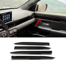 Carbon Fiber Interior Door Decoration Strip Trim 4pcs For Honda Pilot 2023-2025