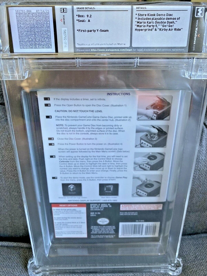 2003 Nintendo Gamecube Interactive Multi-Game Demo Disc v 13 WATA 9.2 Sealed A - Image 3 of 4