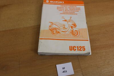 Suzuki UC125  99011-21F50-DGS Fahrer Handbuch owner´s manuel XF451
