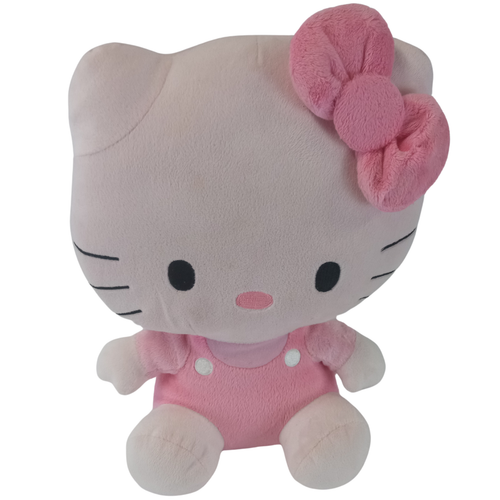 Hello Kitty Plush Doll 12" Pink Overalls with Bow - Picture 2 of 8