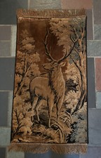 ANTIQUE FRENCH TAPESRY HAND WOVEN LARGE VINTAGE ONE OF A KIND