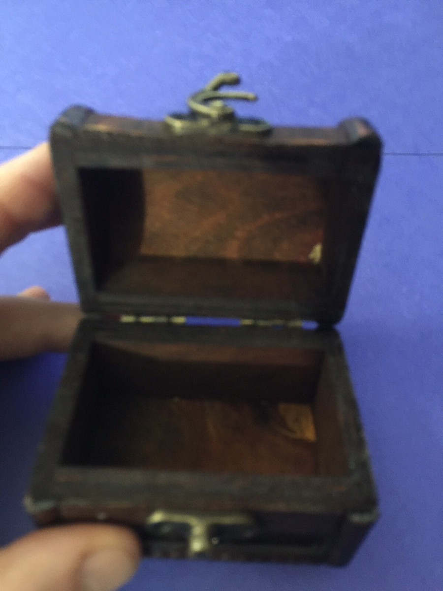 New Hobby Lobby Distressed Trinket Box / Chest with Hinged Lid | eBay