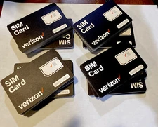LOT 100 VERIZON STANDARD/MICRO/NANO SIMCard CDMA 4GLTE • 3IN1