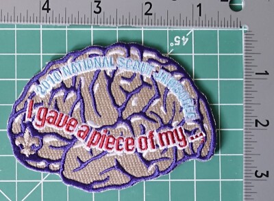 Boy Scout BSA I Gave a Piece of My Mind Brain 2010 National Jamboree Patch