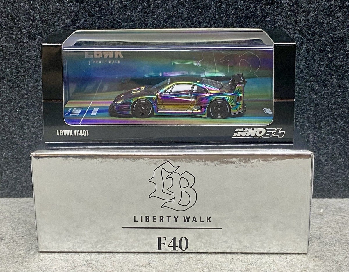INNO64  LBWK F40 ブラック&クローム イベント限定 2種セット INNO64 LBWK F40 ブラック&クローム イベント限定 2種セット