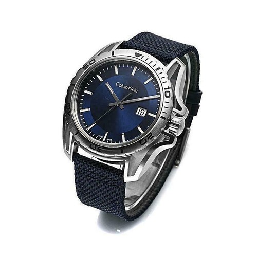 OROLOGIO UOMO,CALVIN KLEIN,MOD.EARTH,SCUBA,MOV.ETA,SWISS MADE,SUB 100 Mt,BLU  | eBay