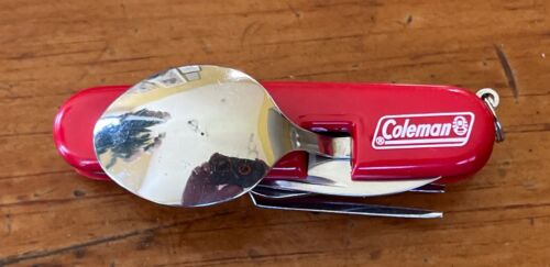 Knife-Coleman Camper's Utensil Set  Fork, Spoon, Bottle Opener & Knife - Afbeelding 1 van 6