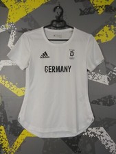 Germany Team Jersey Olympic Games Shirt White Adidas Woman Size S ig93