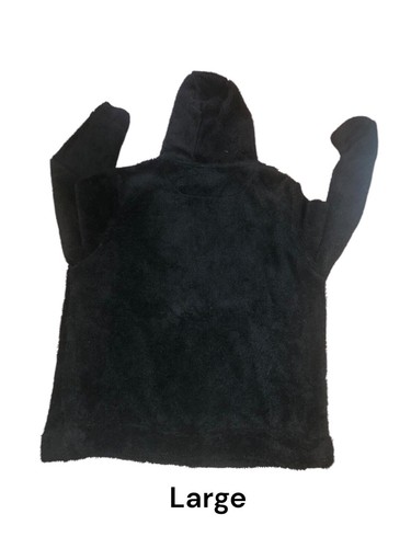 Airwalk extra weicher Unisex Fleece Pullover Hoodie schwarz Large - Bild 2 von 5