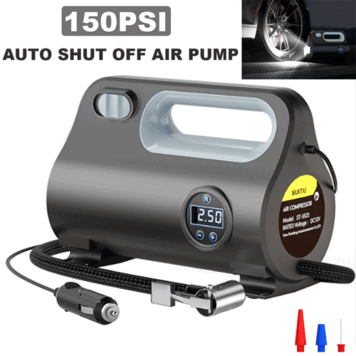 Heavy Duty Portable Air Compressor Car Tire Inflator Electric Pump Auto 12V - Picture 14 of 14