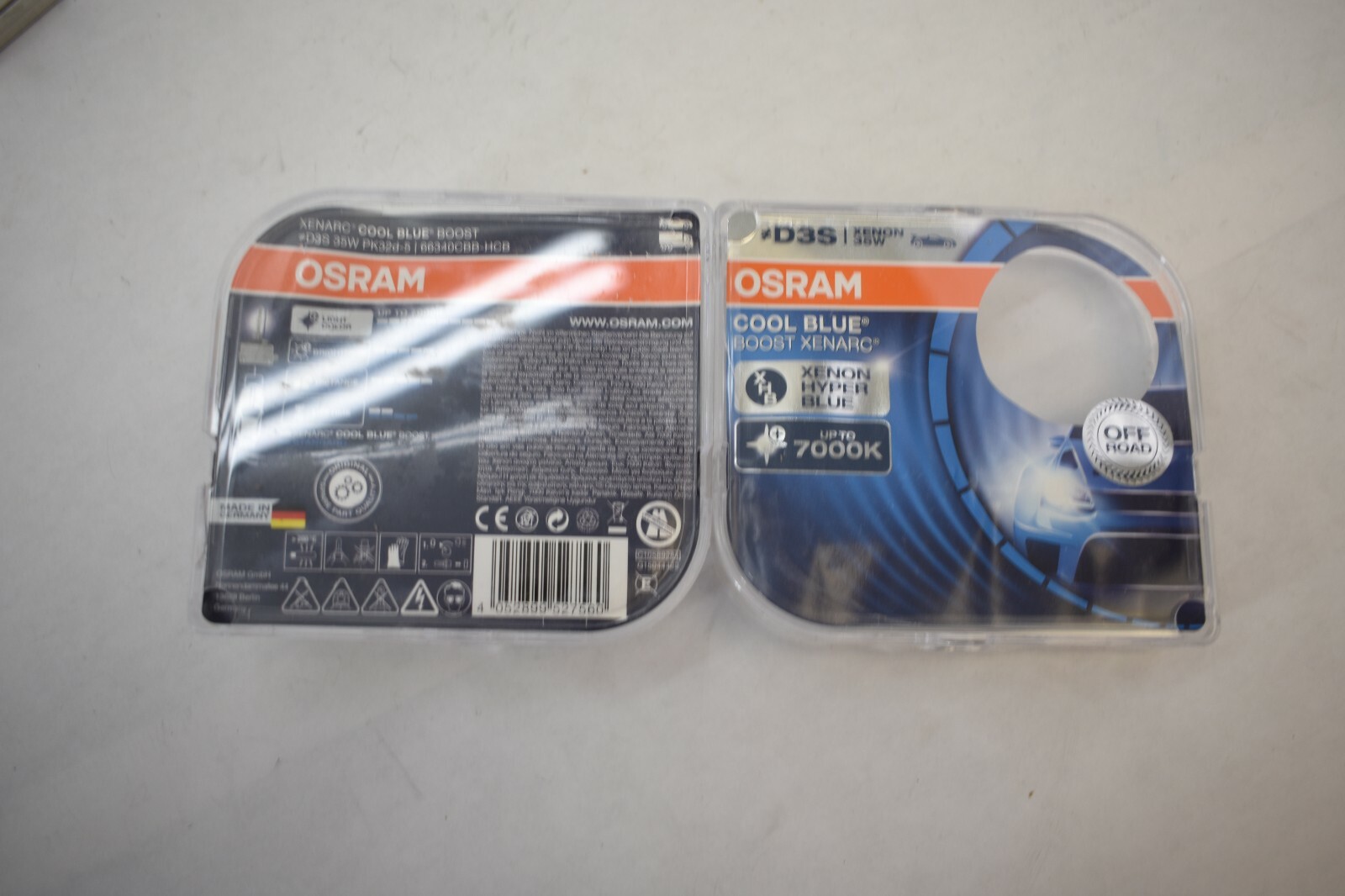 Pack of 2 Osram D3S 7000K Xenarc Cool Blue Boost D3S Xenon Car