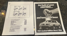 Hurst Lightning Rods Shifter Olds Cutlass Factory Installation Manual 1983 1984