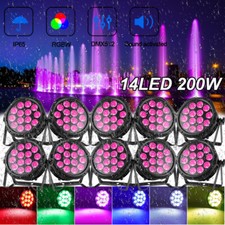 210W 14LED IP65 Waterproff RGBW Par Can Light DMX DJ Stage Lighting Party Lights