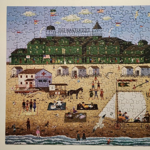 EZ Grasp Charles Wysocki The Nantucket 300 Piece Puzzle Complete - Picture 3 of 7
