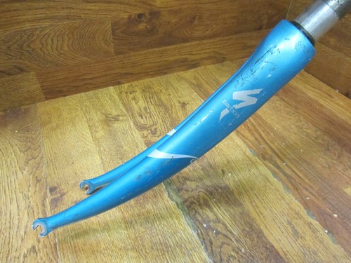 SPECIALIZED CARBON THREADLESS 1 1/8" x 7" 700C ROAD BIKE FORK - TEAL - Picture 6 of 7