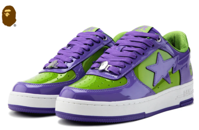 ★APE エイプ BAPESTA ベイプスタ 手袋　紫 星模様 ★ ☆APE エイプ BAPESTA ベイプスタ 手袋 紫 星模様 ☆ A Bathing Ape