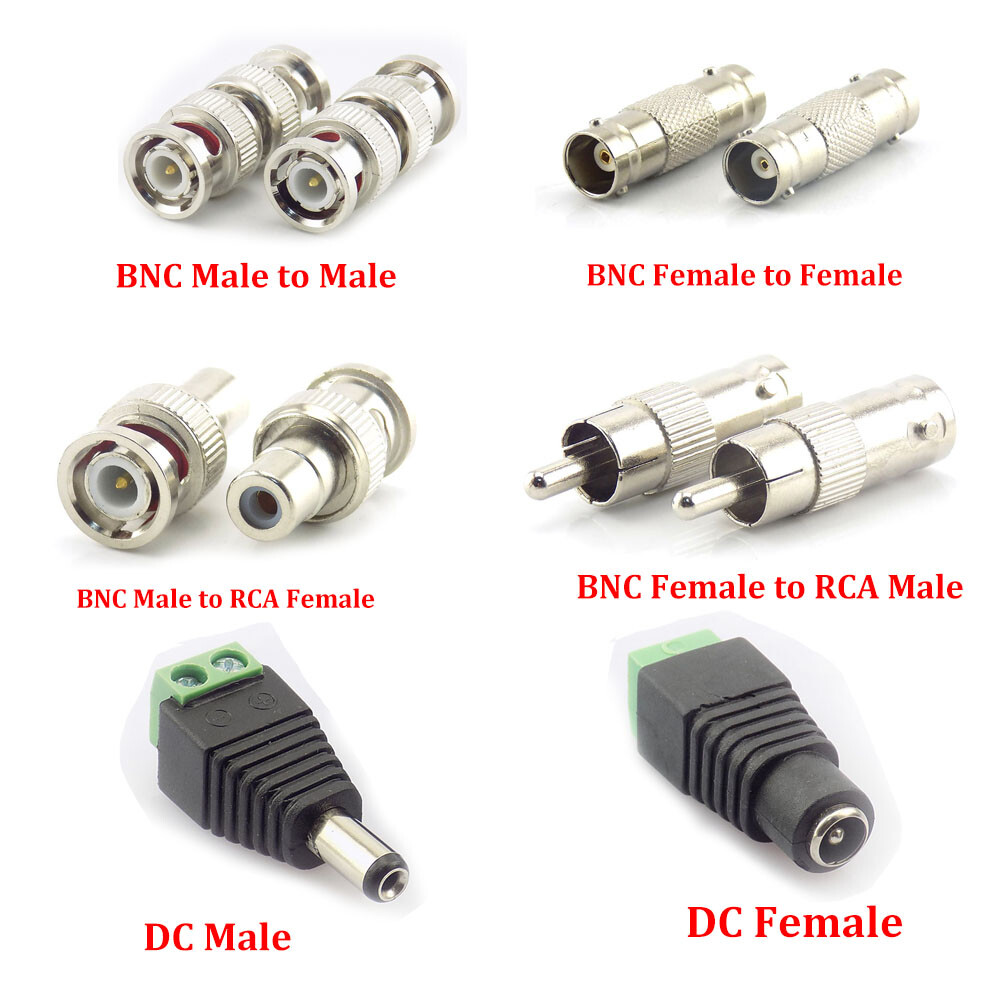 Adaptout 5X Adaptateur BNC FEMELLE Vers RCA FEMELLE Fiche