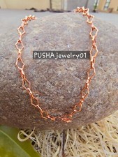 Antiguo collar de cadena de cobre pesado genuino collar de cobre para mujer regalo