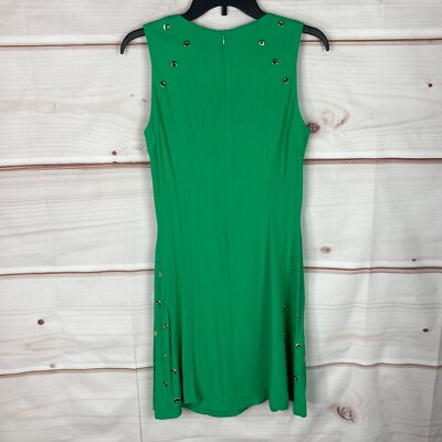 Sandro Paris Dress Womens 3 8 Green Grommet Fit And Flare Sleeveless Stretch | eBay Sandro Paris Dress Womens 3 8 Green Grommet Fit And Flare Sleeveless Stretch | eBay