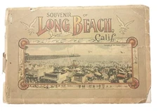 Souvenir of long beach, california postcard litho art album Rough New Staples
