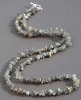 Labradorite Long Line Necklace 34.5 Length (grey) Labradorite Long Line Necklace 34.5 Length (grey)