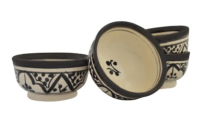 Moroccan Handmade Dipping Sauce Bowl Set of 4 X-Small Serving Pinch Spice Butter