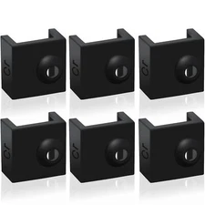 6 Pcs 3D Printer Silicone Sock Heater Block Silicone Cover for Creality Ender 3