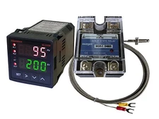 12V DC Digital PID F/C Temperature Controller + K Thermocouple + 25A SSR