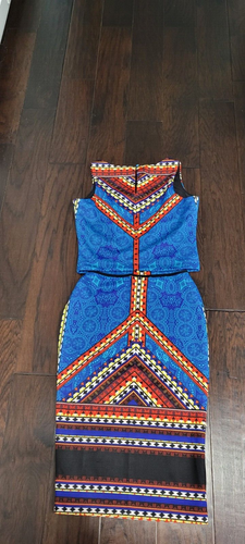 Bisou Bisou Skirt Set Michele BOHBOT Sleeveless Short Top Pencil Skirt XS - Picture 5 of 6