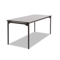 Iceberg Maxx Legroom Rectangular Folding Table 72w X 30d X 29-1/2h Gray/charcoal on sale Iceberg Maxx Legroom Rectangular Folding Table 72w X 30d X 29-1/2h Gray/charcoal on sale