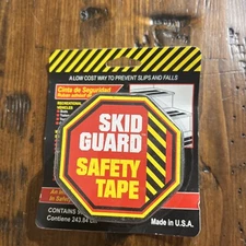 Skid Guard 61202 Indoor/Outdoor Black Backed Anti-Slip Roll Tape 96 Inches Long