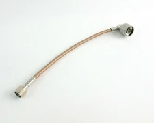 8" Huber+Suhner 90387301 Cable Assembly RG400 RA Type/N Male - Mini UHF