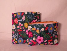 Reusable Snack Bag Sandwich Bag Eco Friendly Washable Treat Bag Butterfly Garden