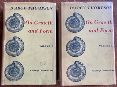 On Growth and Form, 2 Volumes, D'arcy Wentworth Thompson 1959  Life Shapes HC/DJ