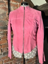 Karen Millen Suede Effect Jacket Pink 14