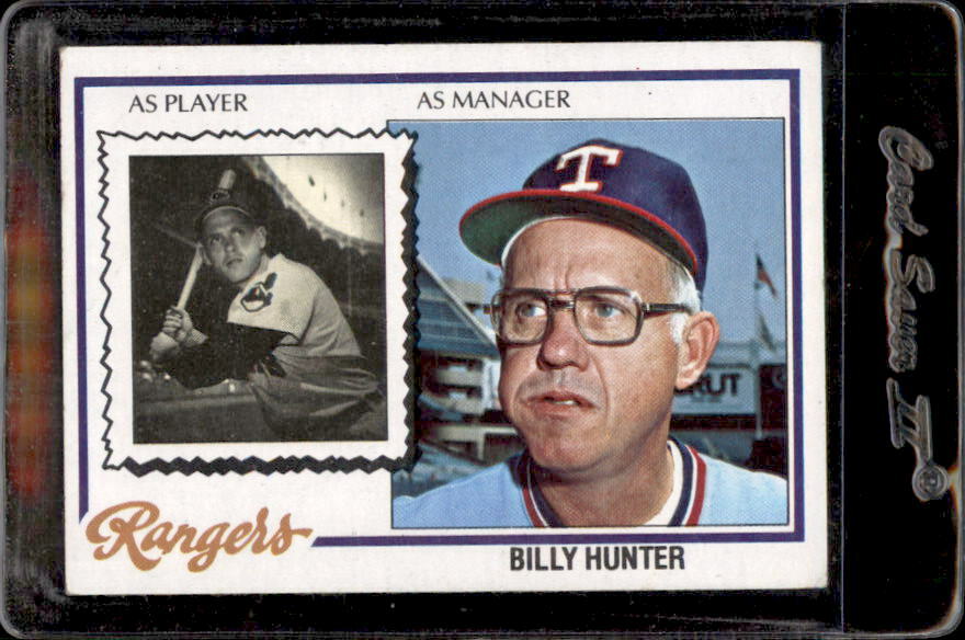 1978 Topps #548 Billy Hunter Texas Rangers - Nice Card