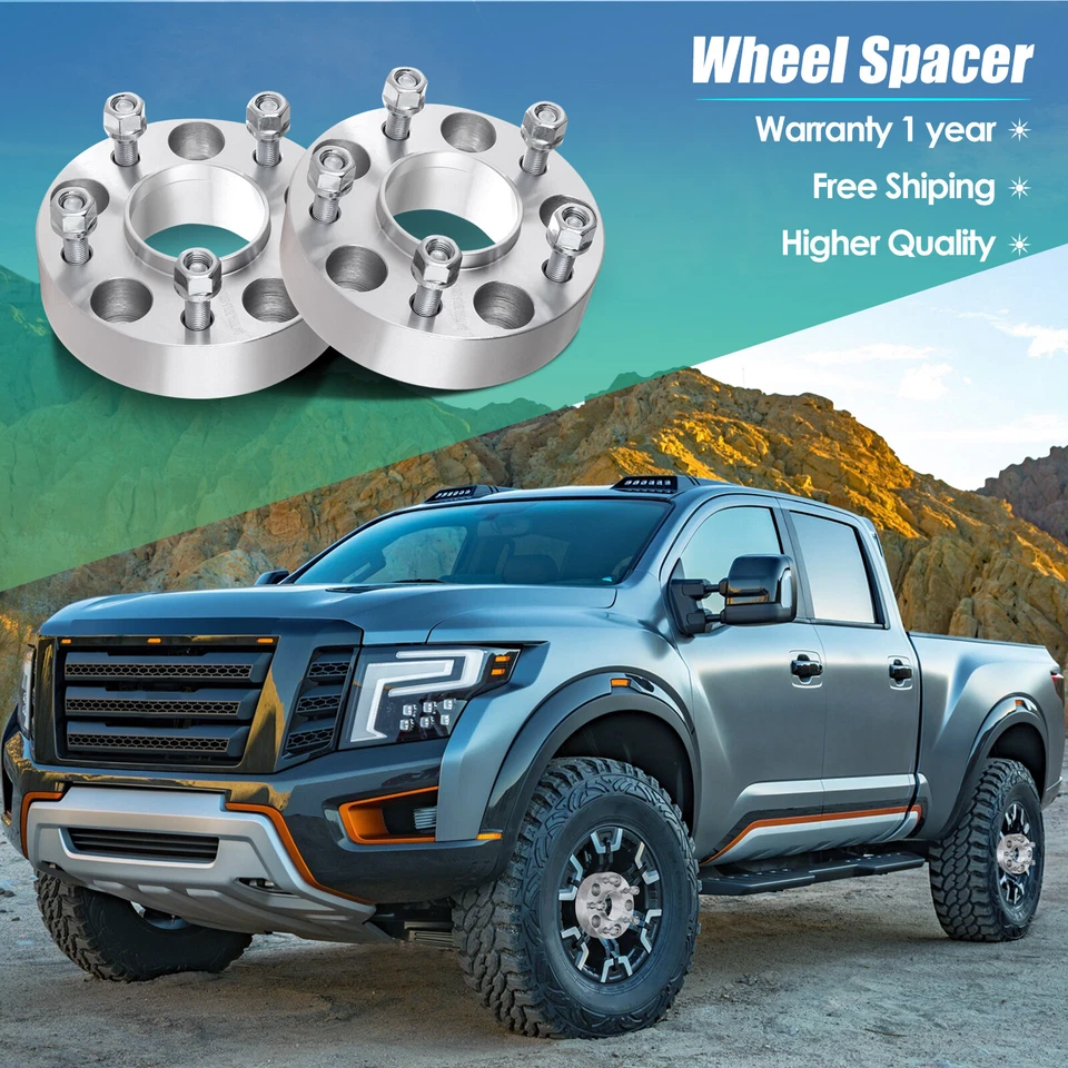 2PC 1.5" Hubcentric 5x4.75 Wheel Spacers for Chevy S10 Corvette GMC S15 Sonoma - Image 2 of 4