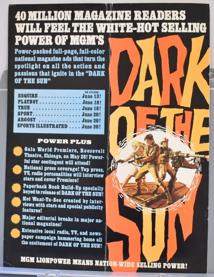 1968 Dark Of The Sun Mercenaries Program Rod Taylor Yvette Mimieux Peter Carsten - Image 4 of 4